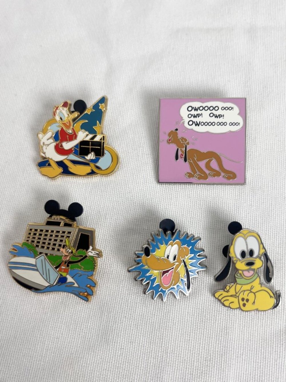 Disney Parks enamel pins Donald Duck, Pluto, Goofy Walt Disney World Collector